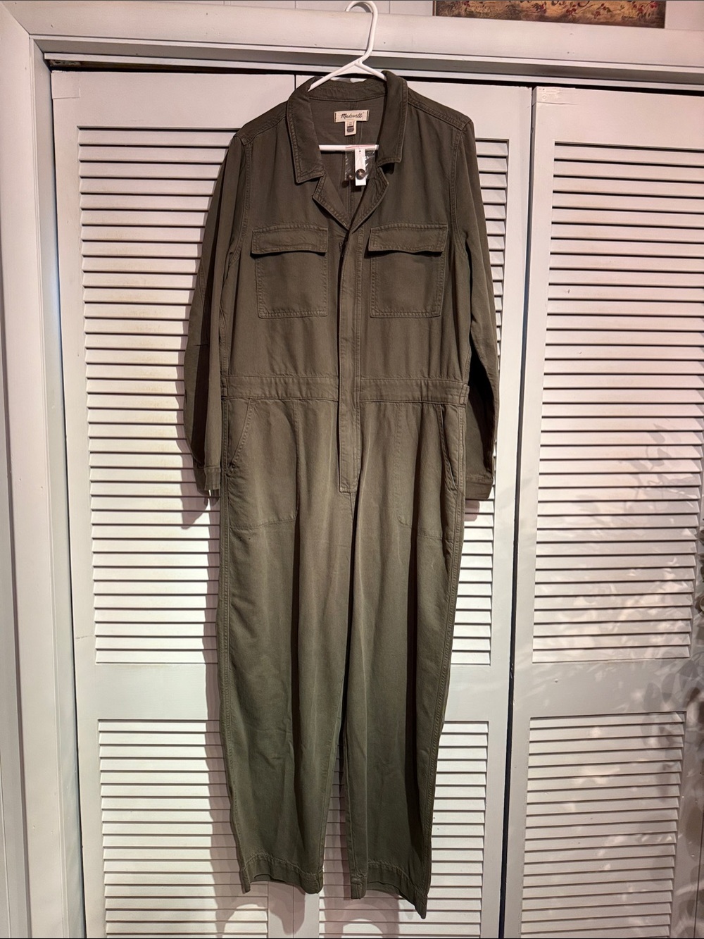 Madewell Olive Green Utility Jumpsuit